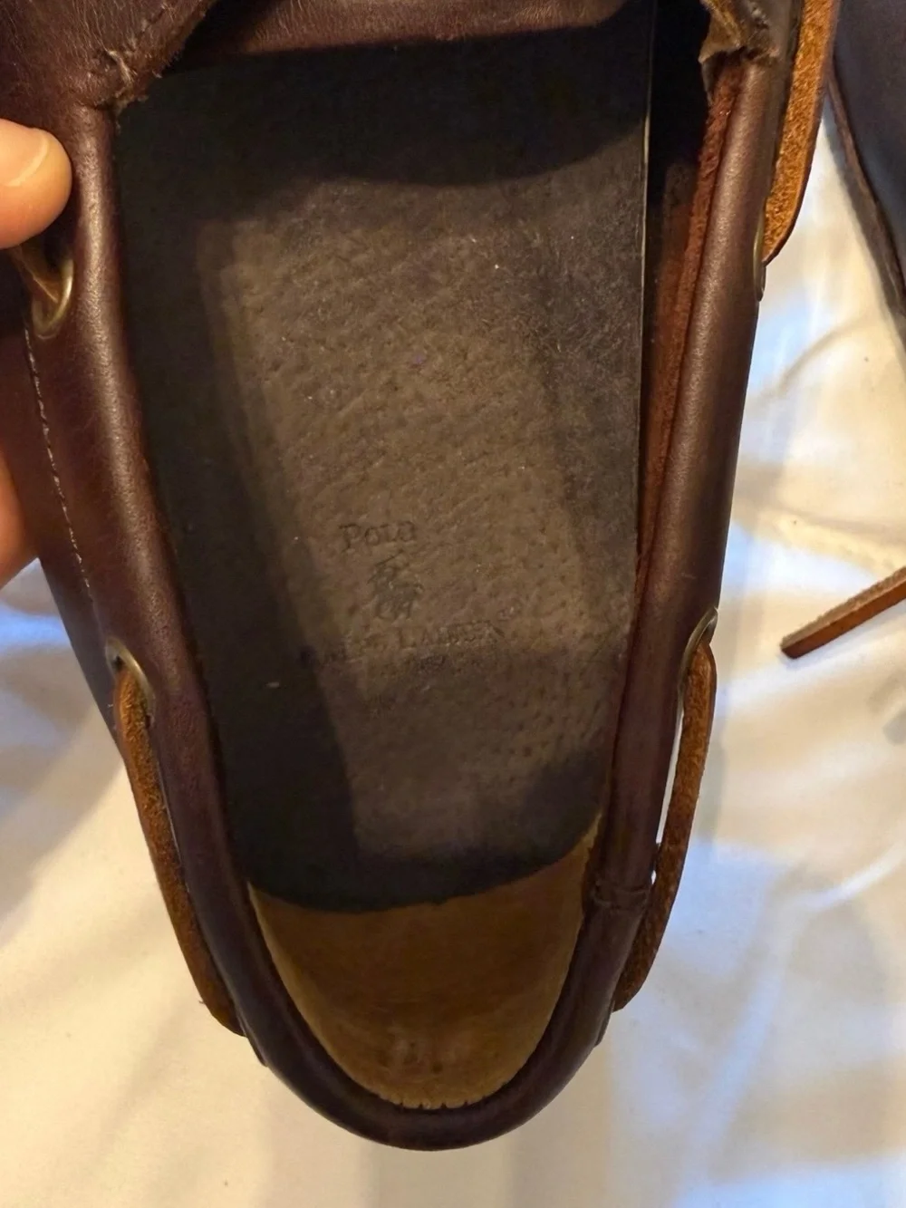 EUC Polo Ralph Lauren Roderick Driver Slip On Loafer Size 12 Authentic  Brown